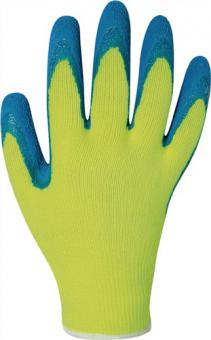 Handschuhe Harrer Gr.9 gelb/blau - 12 PA  EN 388 PSA II