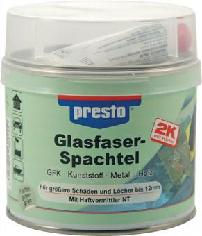 2K-Glasfaserspachtel prestolith - 6 KG / 6 ST  ext.grau-grn,Hrter rot 1000g Dose PRESTO