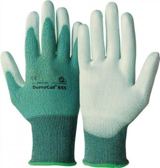 Schnittschutzhandschuhe DumoCut - 10 PA  655 Gr.8 grn-blau/wei EN 388 PSA II 10 PA