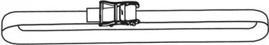 Ratschen-Zurrgurt DIN 12195-2 - 1 ST  L.4m B.50mm 1-tlg.m.Ratsche LC U 2400 daN