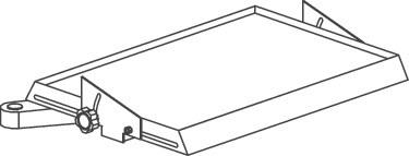 Schwenkarm inkl.Ablageboden - 1 ST  f.Tischbefestigung ESD,Grundaufbau
