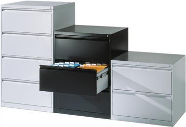 Hngeregistraturschrank H1045xB787xT590mm - 1 ST  2-bahnig weialu.3 Schubl.