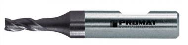 Minibohrnutenfrser D.2,5mm - 1 ST  HSS-Co8 TiCN Weldon Z.3 kurz PROMAT