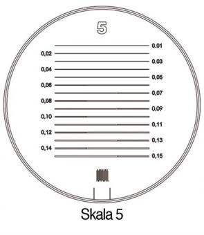 Messskala Tech-Line Skala-D.25/2,5mm - 1 ST  Duo-Skala 5 SCHWEIZER