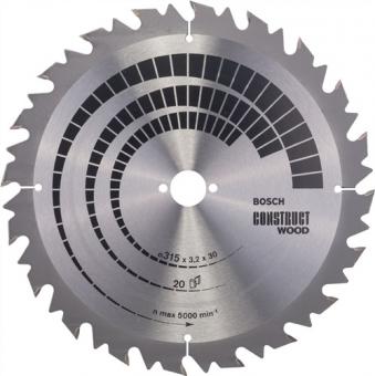 Kreissgeblatt AD 315mm Z.20 - 1 ST  WZ Bohr.30mm Schnitt-B.3,2mm HM BOSCH