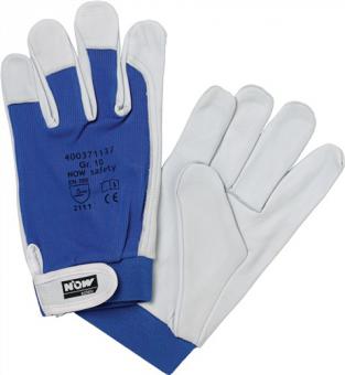 Handschuhe Donau Gr.10 natur/blau - 12 PA  Nappaleder EN 388 PSA II PROMAT
