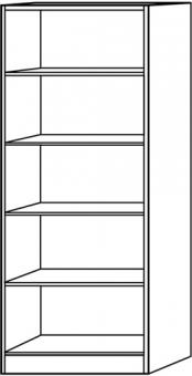 Regal H2004xB800xT400mm Buchedekor - 1 ST  5 OH