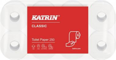 Toilettenpapier Katrin Classic - 16000 RL / 64 RL  250 2-lagig 64 RL a 250 Blatt= 16000 Bl.KATRIN