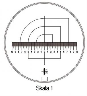 Messskala Tech-Line Skala-D.25/2,5mm - 1 ST  Duo-Skala 1-Standard SCHWEIZER