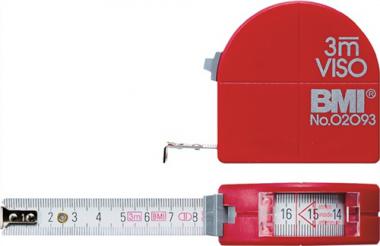 Taschenrollbandma VISO L.3m - 1 ST  B.16mm mm/cm EG II PA Sichtfenster BMI