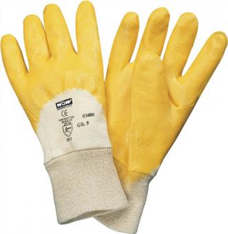 Handschuhe Lippe Gr.7 gelb - 12 PA  Nitrilbeschichtung EN 388 PSA II PROMAT