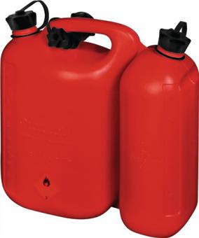 Kraftstoffdoppelkanister - 1 ST  Inh.5,5+3l rot HDPE