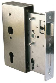 Schlosskasten DIN L/R Ma� - 1 ST  A185xB90xC55xE34mm Dornm.55mm GAH