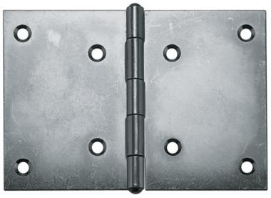 Edelstahl-Scharniere 1.4301 10504 - 10 ST  H.50mm B.75mm S.1,2mm VA gerollt,breit VORMANN
