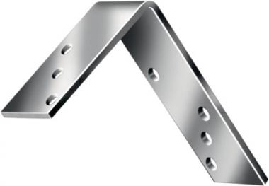Balkenwinkel L120x80 mmmm - 10 ST  B.35mm sta.STA blau verz.S.4mm VORMANN