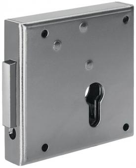 Gittertor-Riegelschloss 100 - 1 ST  DIN li.PZ aufliegend 65mm AMF