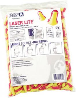 Gehrschutzstpsel Laser - 1 BT  Lite EN 352-2 SNR 35 dB Nachfllpack 200 PA/Pk.