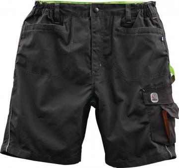 Herrenshorts Gr.54 schwarz/limette - 1 ST  65% PES / 35% CO