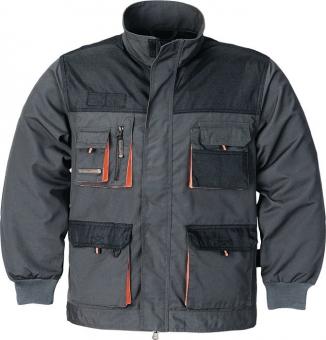 Herrenjacke Gr.50 dunkelgrau/schwarz/orange - 1 ST  TERRATREND