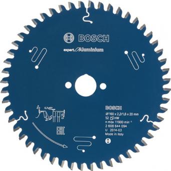 Kreiss�geblatt AD 160mm Z.52 - 1 ST  HLTCG Schnitt-B.2,2mm BOSCH