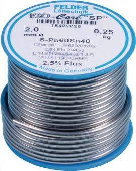 Ltdraht ISO-Core SP 2mm - 100 G / 1 ST  100g S-Pb60Sn40 FELDER