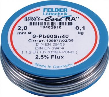 Ltdraht ISO-Core RA 1,5mm - 1 M / 1 ST  1m S-Pb60Sn40 FELDER