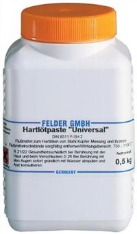 Hartltpaste Univ.800-1100GradC - 0,5 KG / 1 ST  500g Flasche FELDER