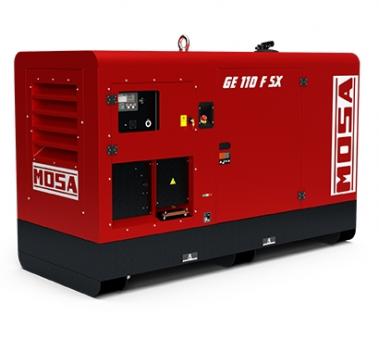 Mosa GE 110 FSX Stromerzeuger, Stage 0, AVR - 1 Stk  IVECO Dieselmotor, 110 kVA / 400V / 159 A