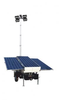 PRAMAC mobiler Lichtmast VT-SOLAR - 1 Stk  4x 100W LED, 58000 Lumen