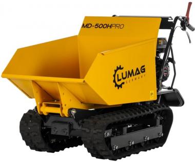 LUMAG MD500HPRO Minidumper mit Kettenantrieb - 1 Stk  Benzinmotor 6,0 kW, Zuladung max. 500 kg
