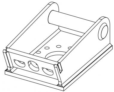 Adapterplatte fr MS03 Schnellwechselaufnahme - 1 Stk  