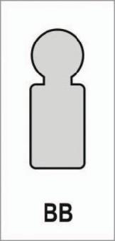 Langschildpaar 202SP F4/bronzef.F4 - 1 PA  BB 72mm HOPPE