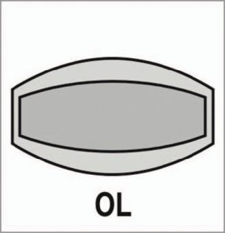 Kurzschildpaar 202KP Alu.F1 - 1 PA  SK/OL HOPPE