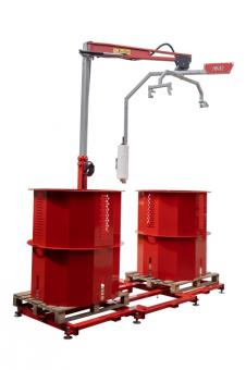 AMR Holzverpackungsmaschine Doppeltrommelversion - 1 Stk  Elektromotor 400V/4,0 kW, incl. hydr. Ausrichtung