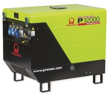 PRAMAC Benzin Stromerzeuger P 12000, E-Start - 1 Stk  Benzin, 230V / 10 kVA, DPP, AVR, CONN, E-Start