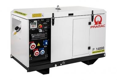 PRAMAC Diesel Stromerzeuger P 14000, E-Start - 1 Stk  Diesel, 230V / 400V, 3,6 kVA / 12,4 kVA, E-Start, AVR