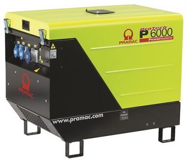 PRAMAC Diesel Stromerzeuger P 6000, E-Start - 1 Stk  Diesel, 230V / 4,8 kVA, ISO, AVR, E-Start