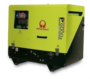 PRAMAC Diesel Stromerzeuger P 6000s, E-Start - 1 Stk  Diesel, 230V / 400V, 3,0 kVA / 5,6 kVA, ISO, E-Start