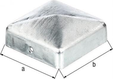 Pfostenkappe 70x70mm eck.flache - 1 ST  Form VA ma GAH