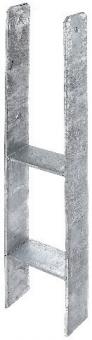 H-Pfostentrger 111x300x600x60mm - 10 ST / 1 ST  STA roh TZN GAH