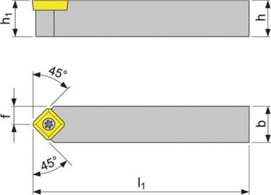 Klemmdrehhalter SSDCN 2020 - 1 ST  K12 vern.Auen PROMAT