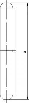 Profilrolle KO 40 Band-L.60mm - 1 ST  STA blk Stift-D.6mm SIMONSWERK
