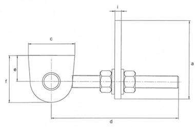 Verstellbares Torband 135x19x44x120x25x45x12x6mm - 1 ST  STA roh Btl.GAH