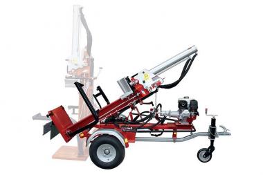 VMR12ESS DP Vogesenblitz Holzspalter mit hydr. Stammheber & Feststellbremse, EN 609-1 - 1 Stk  auf 80 km/h Anhnger, 9 PS Honda-Benzinmotor + DP, 12 to.