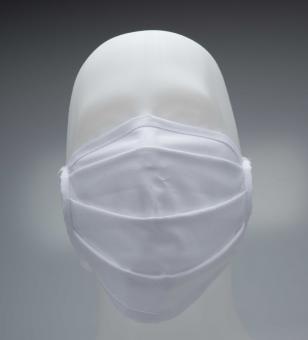 Gesichtsmaske aus 100% Baumwolle - 10 Stk  Hygienemaske/Mund-Nasen-Maske, zweilagig, 3-fach gefaltet, 90C Waschbar