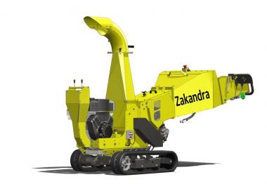 ZAKANDRA Biohcksler auf Raupenfahrwerk - 1 Stk  max. Stamm 120 mm, 23 PS B&S Benzinmotor mit E-Start, No-Stress-System, Stundenzhler