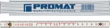 Gliedermastab L.2m mm/cm - 1 ST  EG III Buche wei PROMAT