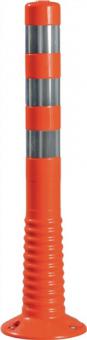 Sperrpfosten Polyurethan orange/wei - 1 ST  D.80mm z.Aufschr.m.Befestigungsmat.H.750mm