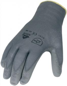 Handschuhe Gr.10 grau EN - 12 PA  388 PSA II Nyl.m.PU ASATEX