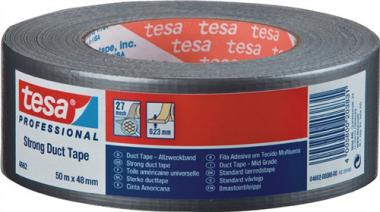 Gewebeband Allzweck duct - 50 M / 1 ST  tape 4662 mattsilber L.50m B.48mm Rl.TESA